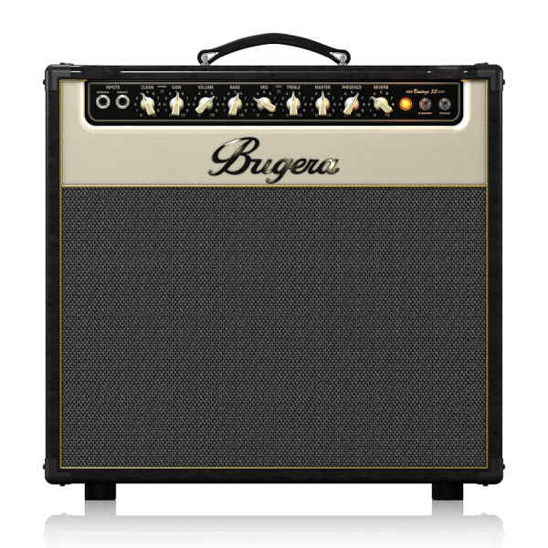 Amplificador de valvulas vintage de 2 canales y 55 vatios con reverberacion | V55 - BUGERA-0