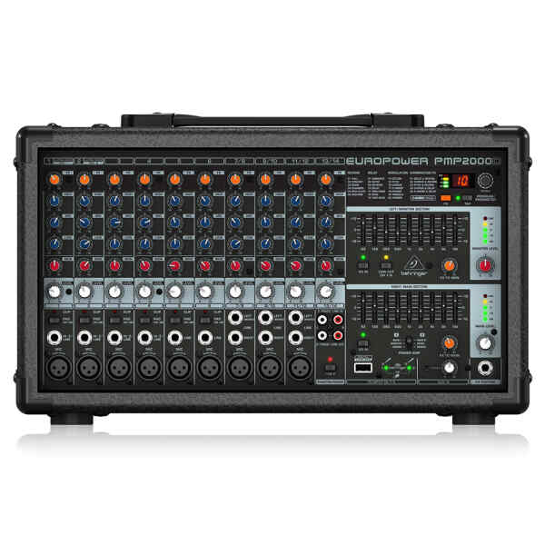 Mezclador autoamplificado de 2000 vatios y 14 canales con procesador Klark Teknik Multi-FX y opcion inalambrica | EUROPOWER PMP2000D - BEHRINGER-0