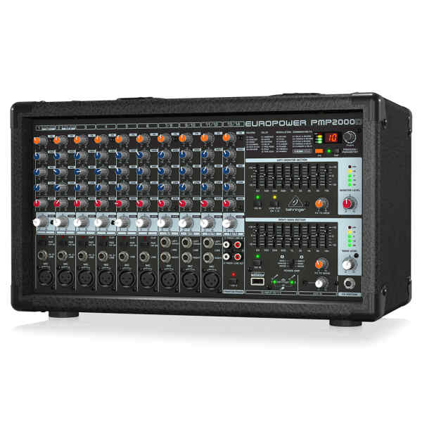Mezclador autoamplificado de 2000 vatios y 14 canales con procesador Klark Teknik Multi-FX y opcion inalambrica | EUROPOWER PMP2000D - BEHRINGER-25944