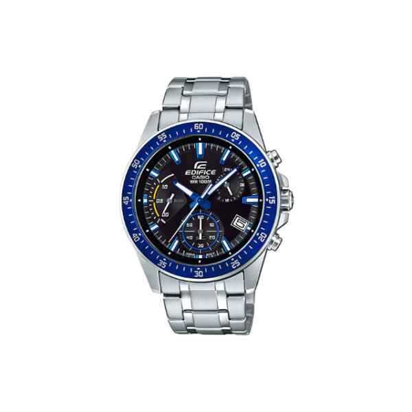 Reloj edifice gris y azul l CASIO-0