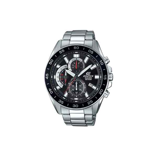 Reloj edifice gris con cronometro l CASIO-0