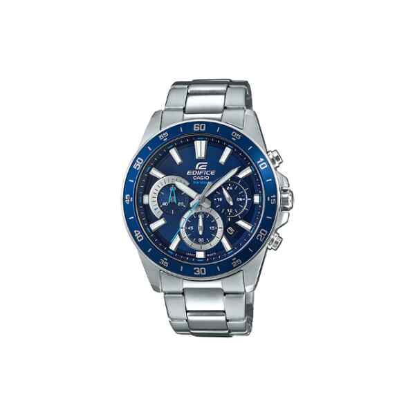 Reloj edifice gris y azul l CASIO-0