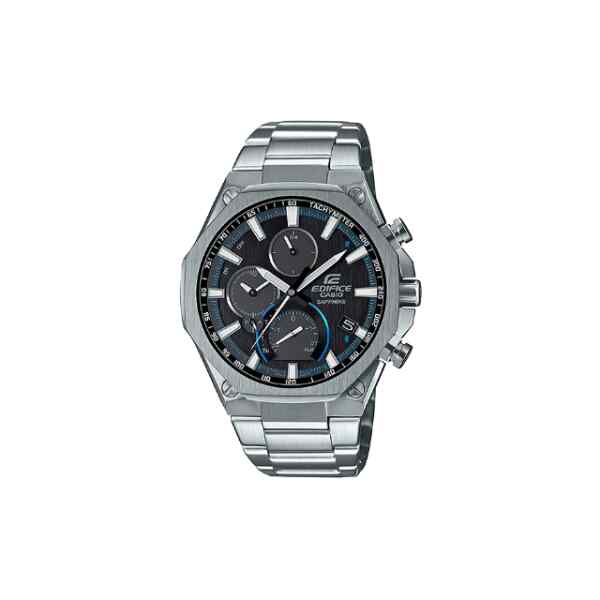 Reloj edifice gris y celeste l CASIO-0