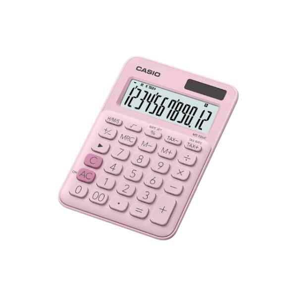Calculadora mini escritorio rosa l CASIO-0