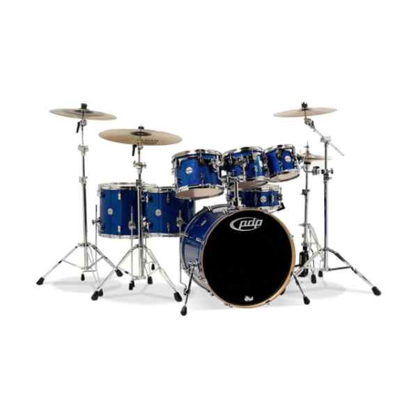 Bateria acustica 7 piezas blue sparkle l PDP-0