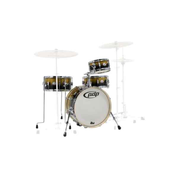 Bateria acustica 4 piezas yellow black l PDP-0