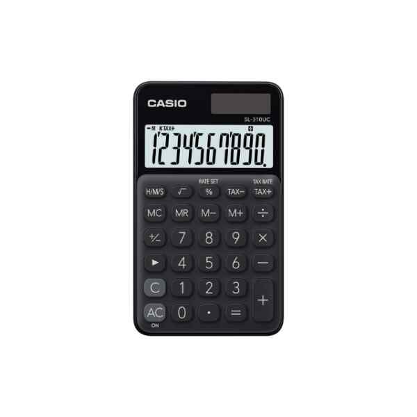 Calculadora portatil 10 digitos negra l CASIO-0