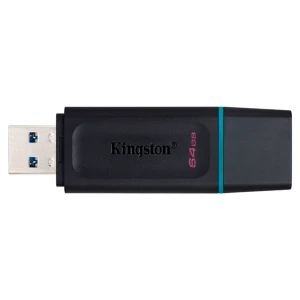 Kingston DataTraveler Exodia – Unidad flash USB – 64 GB – USB 3.2 Gen 1 – negro con turquesa