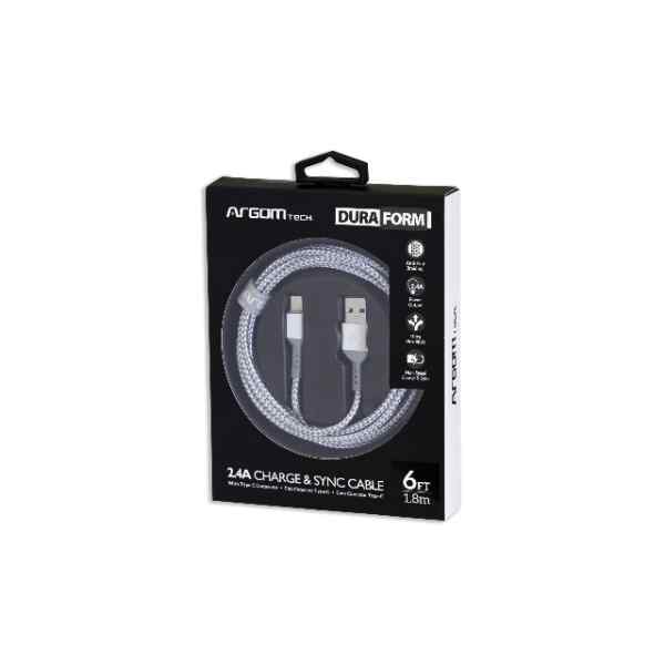 Cable usb a micro usb blanco l ARGOM-26986