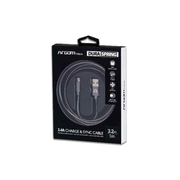 Cable usb a micro usb metalizado l ARGOM-26981