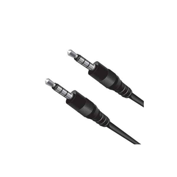 Cable de audio 3.5mm 3 metros negro l ARGOM-26952