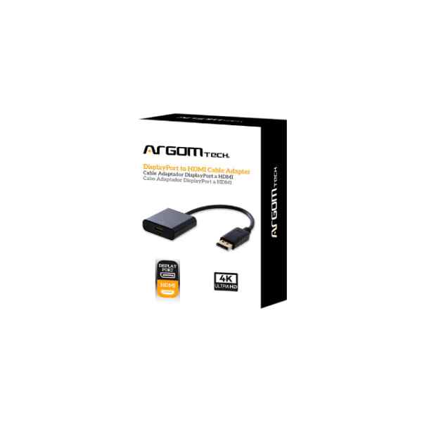 Cable de audio 3.5mm 1 metro negro l ARGOM-26994