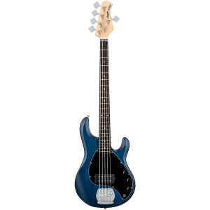 Bajo electrico 5 cuerdas color azul satinado | RAY5-TBLS-R1 – STERLING