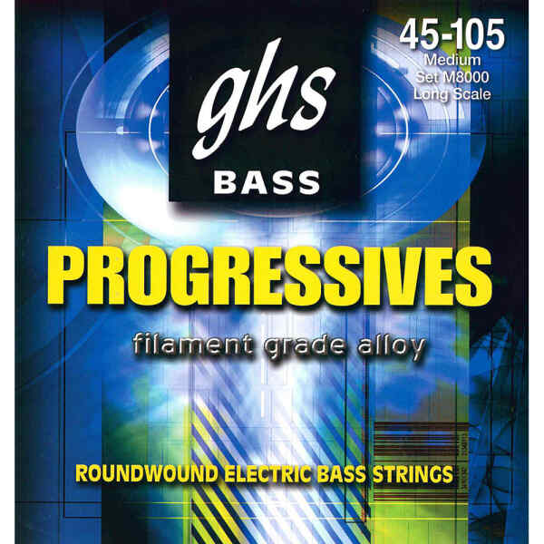 Set 4 cuerdas para bajo progressives | M8000 SET – GHS Set 4 cuerdas para bajo progressives | M8000 SET – GHS