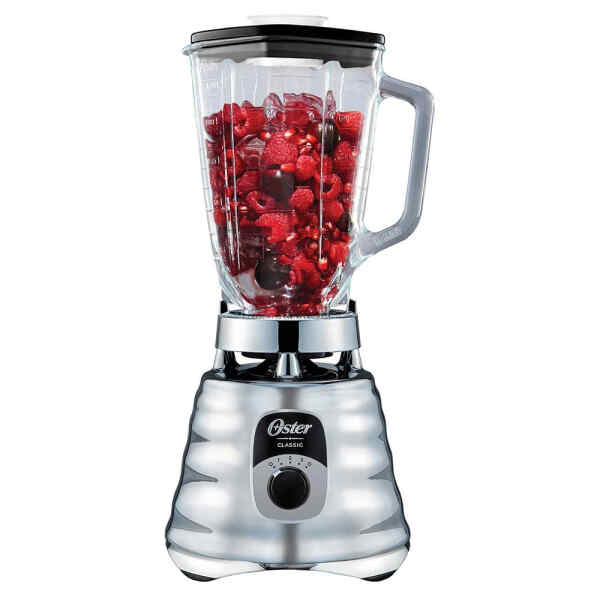 Licuadora clasica cromada con perilla ergonomica de 3 velocidades | BLST4655-013 – OSTER
