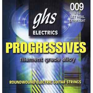 Juego de cuerdas Progresive para guitarra electrica 009-42 l PRXL SET – GHS