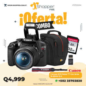 Camara EOS Rebel T7 18-55MM IS II | CANON