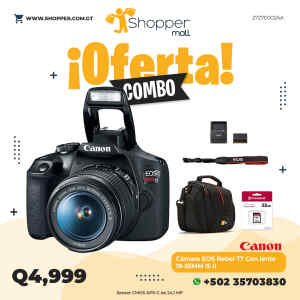 Camara EOS Rebel T7 18-55MM IS II | CANON