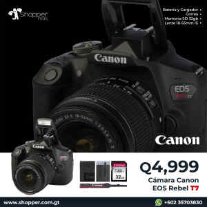 Camara EOS Rebel T7 18-55MM IS II | CANON