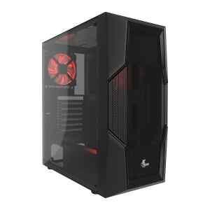 Xtech Gaming Series PHOBOS – MDT – ATX – panel lateral con ventana (cristal templado) – sin fuente de alimentación (ATX) – negro – USB/Audio