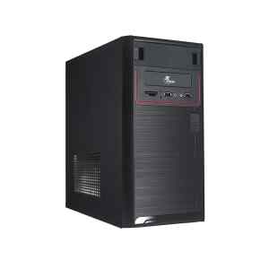 Xtech – Desktop – Micro ATX – All black – pc case 600W ps logo