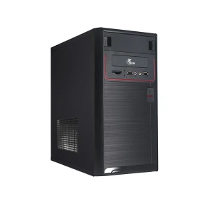 Xtech – Desktop – Micro ATX – All black – pc case 600W ps logo