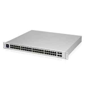 Ubiquiti UniFi Switch USW-48-POE – Conmutador – Gestionado – 48 x 10/100/1000 (32 PoE+) + 4 x Gigabit SFP – sobremesa, montaje en rack – PoE+ (195 W)