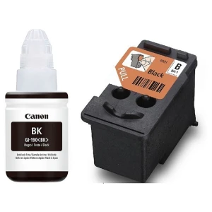 Canon – Cartucho de tinta – Negro + Botella de tinta negra