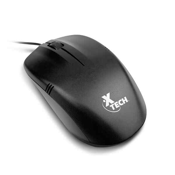 Xtech – Mouse – USB – Wired – All black – 3D 3-button XTM-205 – 1000dpi