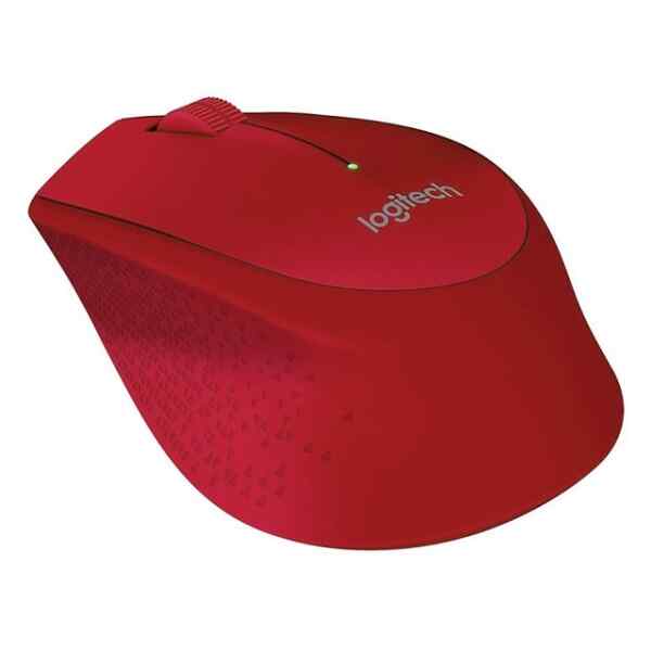 Logitech M280 – Ratón – diestro – óptico – 3 botones – inalámbrico – 2.4 GHz – receptor inalámbrico USB – rojo
