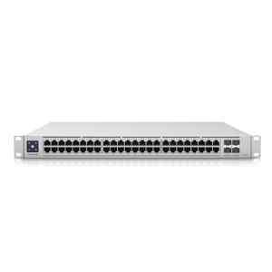 Ubiquiti UniFi Switch USW-Enterprise-48-PoE – Conmutador – L3 – Gestionado – 48 x 100/1000/2.5G (PoE+) + 4 x 1 Gigabit / 10 Gigabit SFP+ (enlace ascendente) – montaje en rack – PoE+ (720 W)
