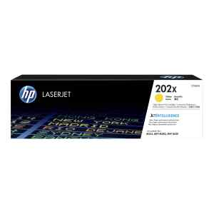 HP 202X – Alto rendimiento – amarillo – original – LaserJet – cartucho de tóner (CF502X) – para Color LaserJet Pro M254dw, M254nw, MFP M280nw, MFP M281cdw, MFP M281fdn, MFP M281fdw