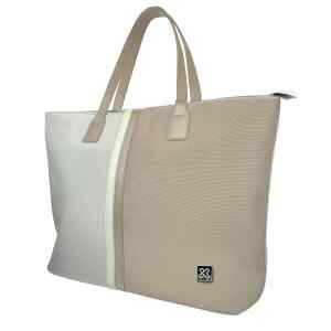 Klip Xtreme – Notebook carrying case and handbag – 15.6″ – 1200D polyester – Beige/White – Ladies Bag