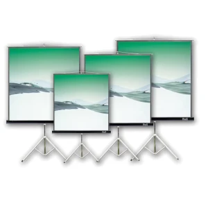 Klip Xtreme KPS-102B – Pantalla de proyección con trípode – 86 pulgada ( 218 cm ) – 4:3 – Matte White – negro