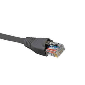 Nexxt – Cable de interconexión – RJ-45 (M) a RJ-45 (M) – 2.1 m – UTP – CAT 5e – moldeado, trenzado – gris