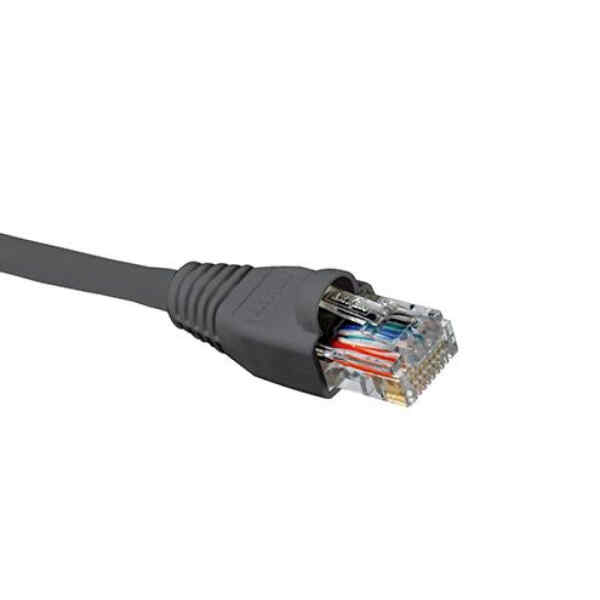 Nexxt – Cable de interconexión – RJ-45 (M) a RJ-45 (M) – 2.1 m – UTP – CAT 5e – moldeado, trenzado – gris