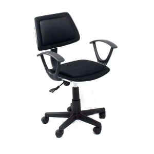 Xtech Roma – Silla – secretario – reposabrazos – inclinación – giratorio – plástico, metal, espuma, contrachapado, tejido – negro