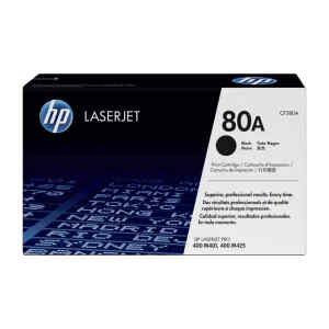 HP 80A – Negro – original – LaserJet – cartucho de tóner (CF280A) – para LaserJet Pro 400 M401, MFP M425