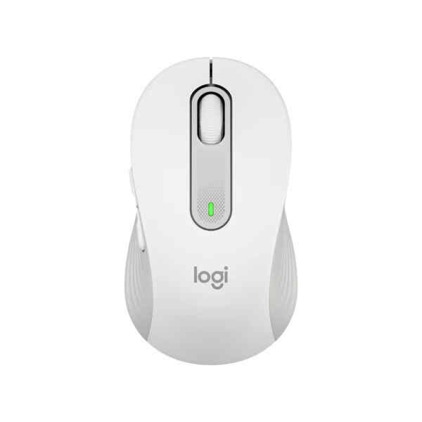 Logitech Signature M650 L – Ratón – tamaño grande – óptico – 5 botones – inalámbrico – Bluetooth, 2.4 GHz – receptor de USB Logitech Logi Bolt – blanco hueso
