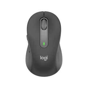 Logitech Signature M650 L – Ratón – tamaño completo – diestro – inalámbrico – Bluetooth, 2.4 GHz – receptor de USB Logitech Logi Bolt – grafito