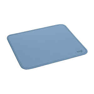 Logitech Studio Series – Alfombrilla de ratón – base de goma antideslizante, fácil deslizamiento, superficie resistente a salpicaduras – gris azulado