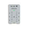 Forza FWT-631USBC – Protector contra sobretensiones (montaje en pared) – CA 125 V – 1875 vatios – conectores de salida: 6 – blanco