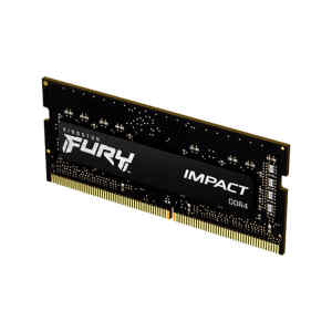 Kingston FURY Impact – DDR4 – módulo – 8 GB – SO-DIMM de 260 contactos – 3200 MHz / PC4-25600 – CL20 – 1.2 V – sin búfer – no ECC – negro