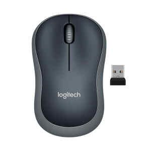 Logitech M185 – Ratón – óptico – 3 botones – inalámbrico – 2.4 GHz – receptor inalámbrico USB – gris vencejo