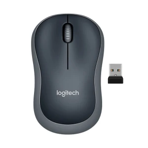 Logitech M185 – Ratón – óptico – 3 botones – inalámbrico – 2.4 GHz – receptor inalámbrico USB – gris vencejo