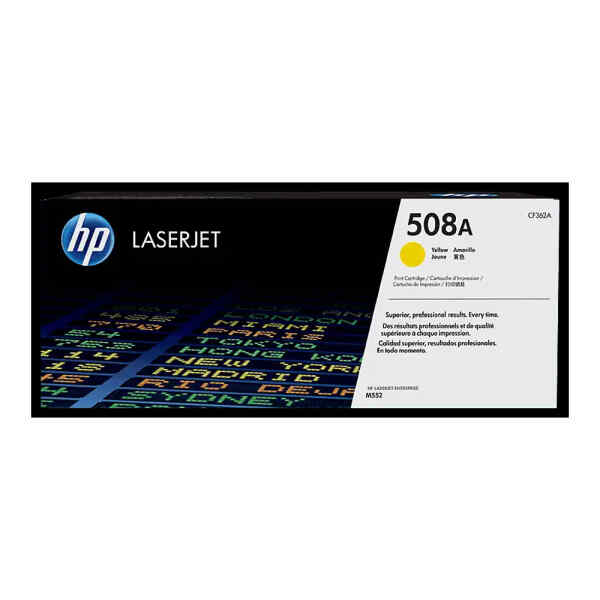 HP 508A – Amarillo – original – LaserJet – cartucho de tóner (CF362A) – para Color LaserJet Enterprise MFP M577; LaserJet Enterprise Flow MFP M577