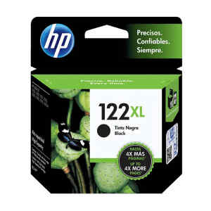 HP 122XL – 8 ml – Alto rendimiento – negro – original – cartucho de tinta – para Deskjet 1010, 10XX J410, 15XX, 2050 J510, 2050A J510, 2054A J510, 25XX, Envy 45XX