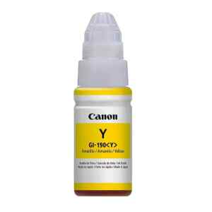 Canon GI 190 Y – 70 ml – amarillo – original – recarga de tinta – para Maxx Tinta G3102, PIXMA G1100, G2100, G3100, G4100