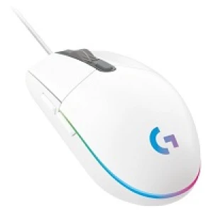 Logitech Gaming Mouse G203 LIGHTSYNC – Ratón – óptico – 6 botones – cableado – USB – blanco