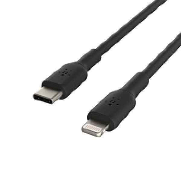 Belkin BOOST CHARGE – Cable Lightning – USB-C macho a Lightning macho – 1 m – negro – suministro de potencia USB (18W) – para Apple iPad/iPhone/iPod (Lightning)